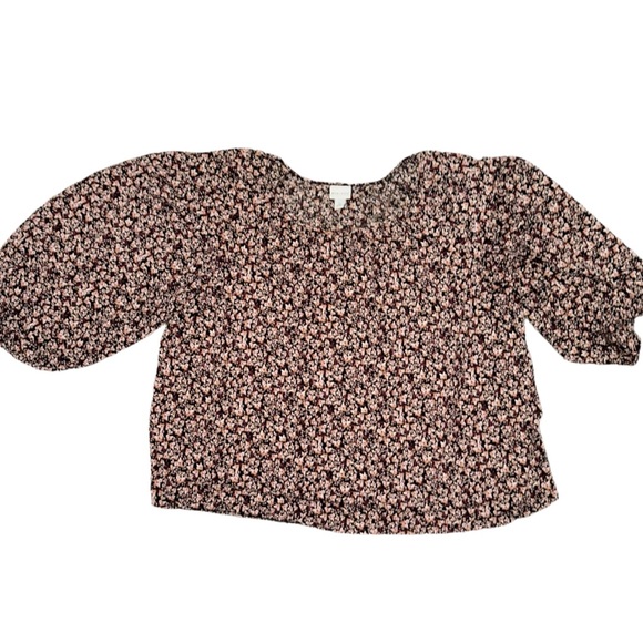 Ava & Viv Floral Blouse – Neutral, Lightweight, Versatile, 2x - Picture 5 of 5